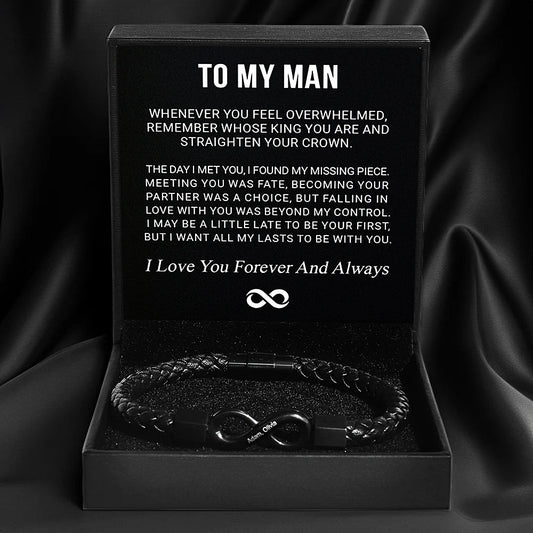 "To My Man" - Eternal Love Infinity Bracelet